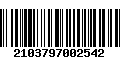 Código de Barras 2103797002542