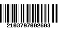 Código de Barras 2103797002603