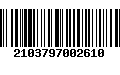 Código de Barras 2103797002610