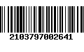 Código de Barras 2103797002641