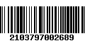 Código de Barras 2103797002689