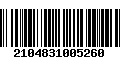 Código de Barras 2104831005260