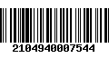 Código de Barras 2104940007544