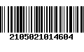 Código de Barras 2105021014604