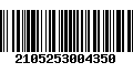 Código de Barras 2105253004350