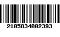 Código de Barras 2105834002393