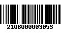 Código de Barras 2106000003053