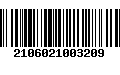 Código de Barras 2106021003209