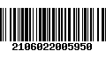 Código de Barras 2106022005950