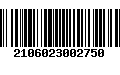 Código de Barras 2106023002750