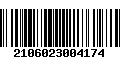 Código de Barras 2106023004174