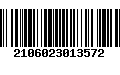 Código de Barras 2106023013572