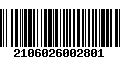 Código de Barras 2106026002801