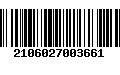 Código de Barras 2106027003661