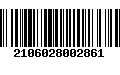 Código de Barras 2106028002861