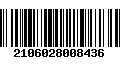 Código de Barras 2106028008436