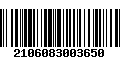 Código de Barras 2106083003650