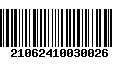 Código de Barras 21062410030026