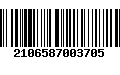 Código de Barras 2106587003705