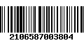 Código de Barras 2106587003804