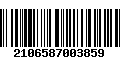 Código de Barras 2106587003859