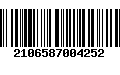 Código de Barras 2106587004252