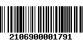 Código de Barras 2106900001791