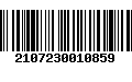 Código de Barras 2107230010859