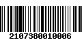 Código de Barras 2107380010006