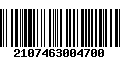 Código de Barras 2107463004700