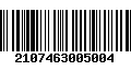 Código de Barras 2107463005004