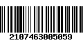 Código de Barras 2107463005059