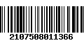 Código de Barras 2107508011366