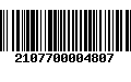 Código de Barras 2107700004807