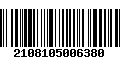 Código de Barras 2108105006380