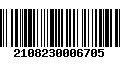 Código de Barras 2108230006705