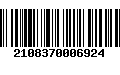 Código de Barras 2108370006924