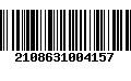 Código de Barras 2108631004157