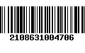 Código de Barras 2108631004706