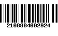 Código de Barras 2108884002924