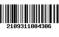 Código de Barras 2109311004306