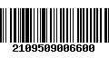 Código de Barras 2109509006600