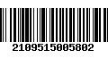 Código de Barras 2109515005802