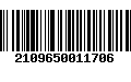 Código de Barras 2109650011706