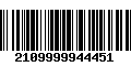 Código de Barras 2109999944451