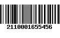 Código de Barras 2110001655456