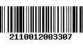 Código de Barras 2110012003307