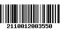 Código de Barras 2110012003550