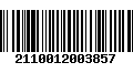 Código de Barras 2110012003857