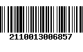 Código de Barras 2110013006857